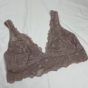 PINK VS Taupe Unlined Lace Bralette
